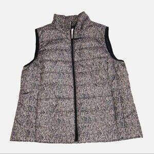 Rafaela Gray Print Puffy Vest SZ L